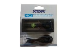  XTAR MC2 akkutlt 2 db lithium akkuhoz