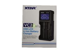  XTAR VC2 akkutlt 2 db lithium akkuhoz