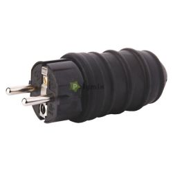  EMOS Gumrozott egyenes dugvilla IP44