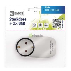  EMOS Fldelt dug.aljzat 2xUSB tltvel