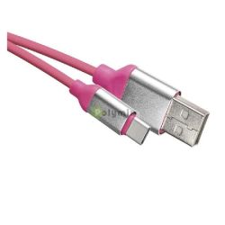  EMOS USB kbel 2.0 A dug - C dug 1m rzsaszn