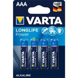 Varta LR03 Longlife Power mikroceruza C/4 tarts elem