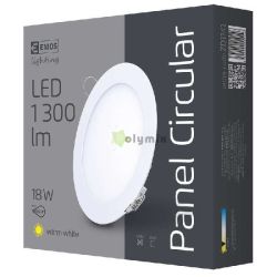  EMOS LED panel 18W bepthet kr forma 3000K IP20