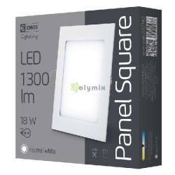  EMOS LED panel 18W bepthet ngyzet forma 4000K IP20