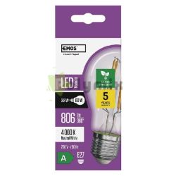  EMOS LED FLM A60 3,8W(60W) 806lm E27 NWA CLASS