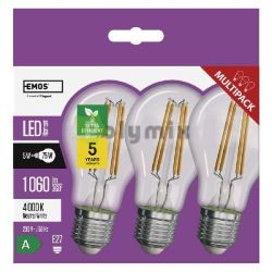  EMOS LED FLM A60 5W(75W) 1060lm E27 NWA CLASS 3db