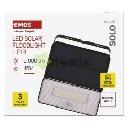  EMOS LED SOLAR REFLEKTOR SOLO 1000LM IP54 NW