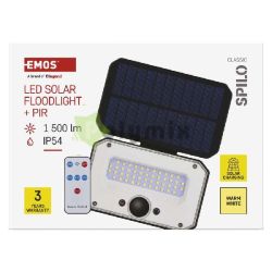  EMOS LED SOLAR REFLEKTOR  SPILO 1500LM IP54 WW