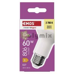  EMOS LED izz Classic R63 / E27 / 7 W  (60 W) / 806 lm / Meleg fehr